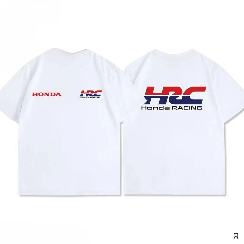 HRC Honda RACING Racing Peripheral Competition Suit Cycling Suit Customized Casual Short Sleeve Cotton T-Shirt Summer Top Men