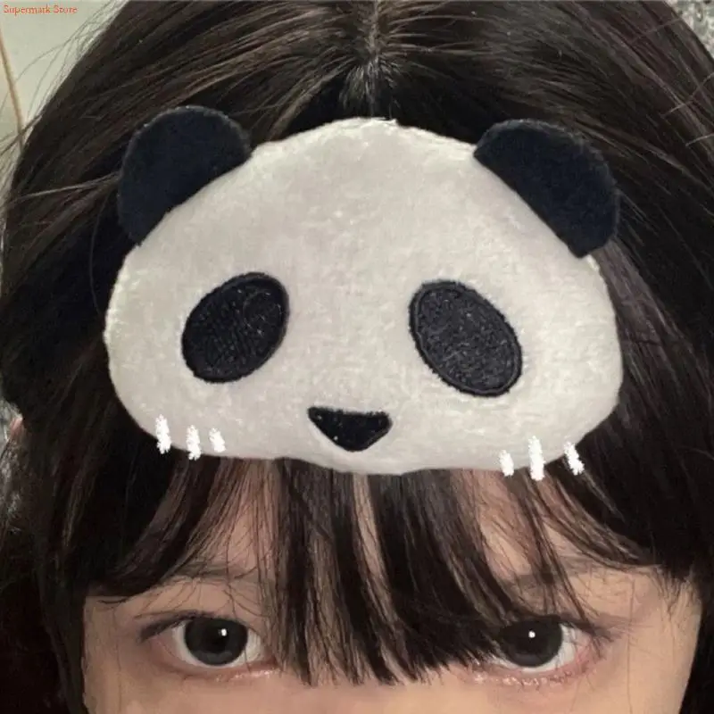 Q5WE Panda Theme Hair Clip Kids Playfulness Hairclip Washing Face Barrettes for Stylish Girls' Make Up