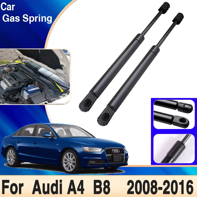 

Car Engine Hydraulic Rod For Audi A4 A4L Avant B8 2008~2016 2015 Front Hood Supporting Struts Spring Shocks Bars Car Accessories