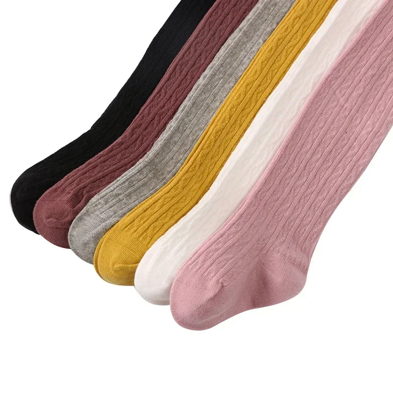 Kids Children Girl Pantyhose Sock Spring Autumn Clothes Elastic Waist Solid Color Lolita Stockings Slim Socks Tights Baby Items