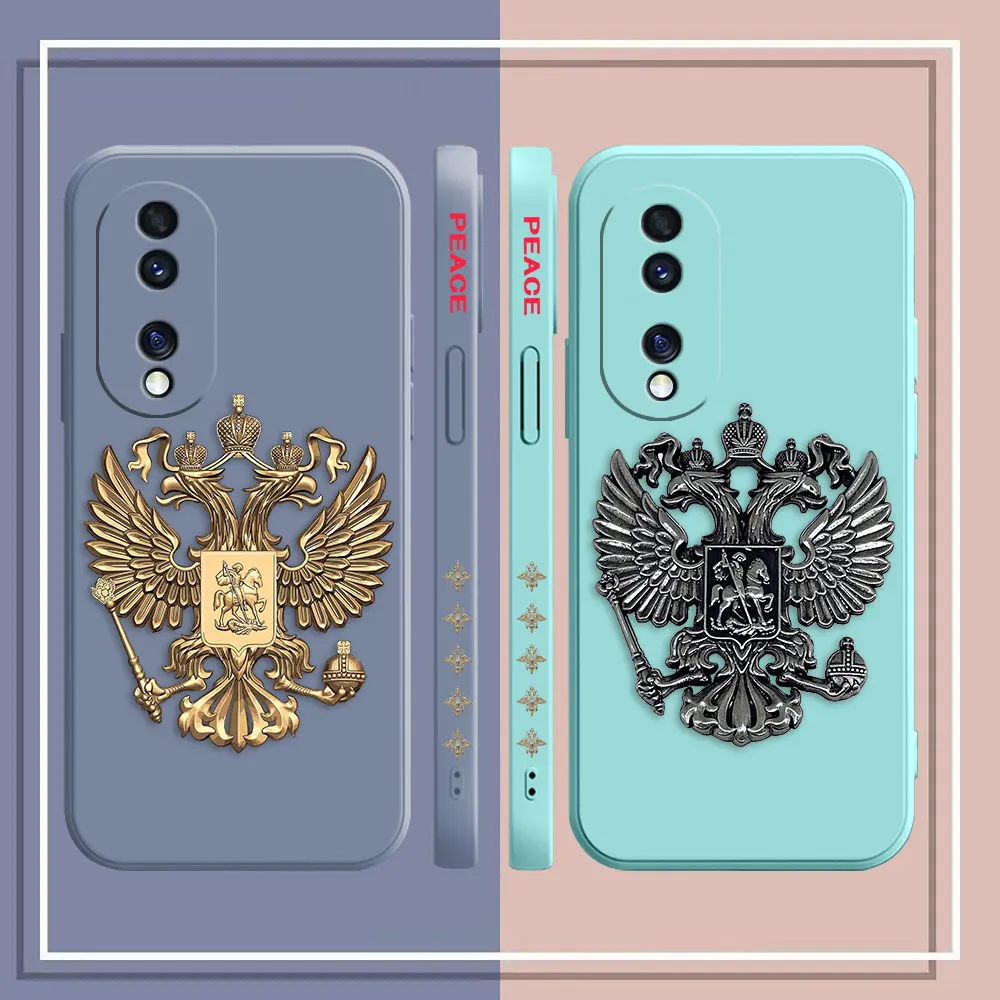 Russian Double-headed Eagle Logo Phone Case For Huawei Y7 Y7A Y7P Y8P Y9 Honor 8X 9 9X X9A 10 10i 20 50 70 90 LITE Case Funda