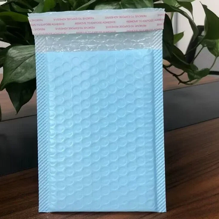 Lot d'Enveloppes à Bulles Bleues XR Rembourrées Auto-scellantes, Sacs d'Emballage Noirs et Verts pour Livre, 30 Pièces