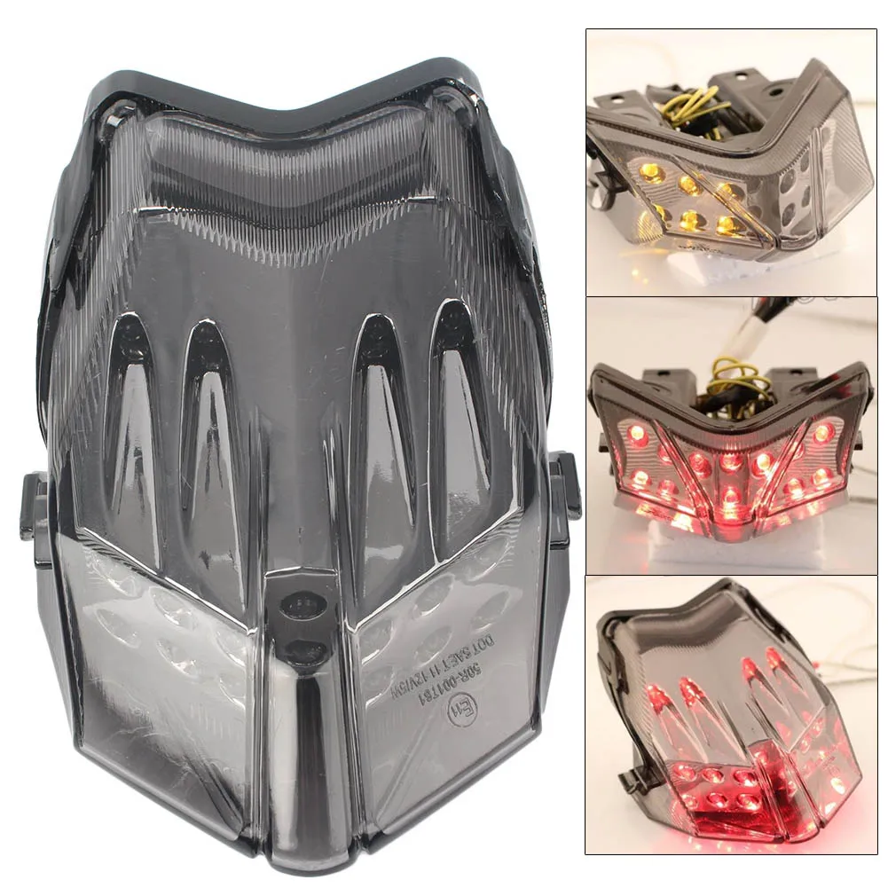 E-Mark Motorbike Taillight Rear Tail Light Integrated Turn Signals Lamp Assembly for MV AGUSTA F3 2011 2012 2013