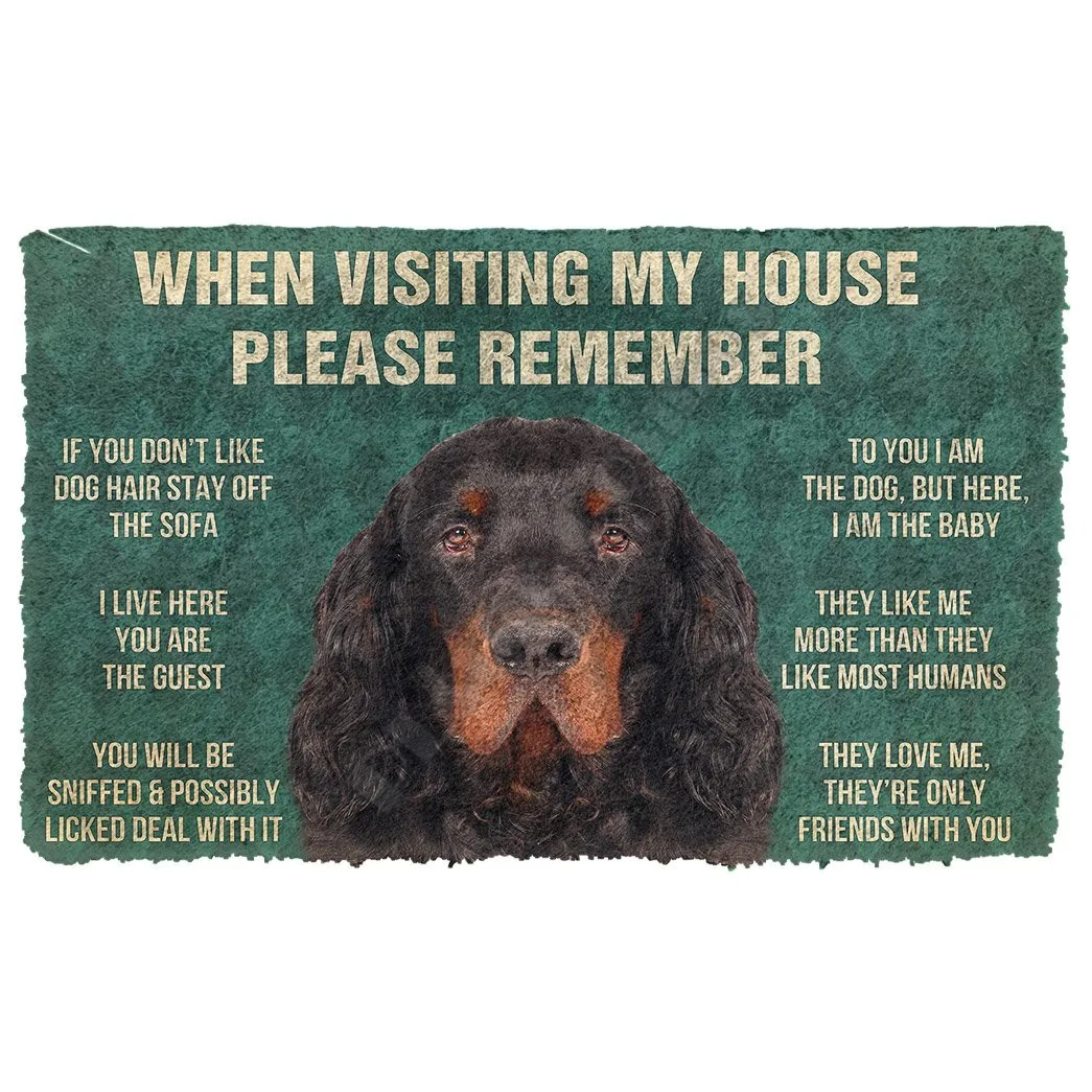 3D Please Remember Giant Schnauzer House Rules Custom Doormat Non Slip Door Floor Mats Decor Porch Doormat