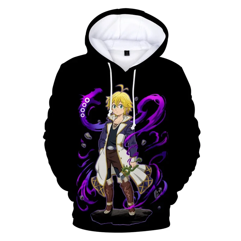 Hot Anime Hoodie Nanatsu No Taizai 3D Hoodies Men/women Autumn Fashion Anime Sweatshirts 3D Print Nanatsu No Taizai Men's Hoodie