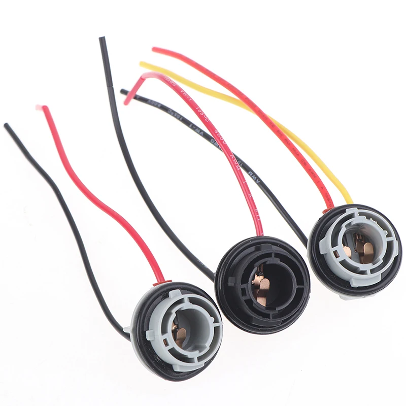 ★▲2pcs 1156 1157 Bulb Socket BAY15D Lamp Holder P21/5W  Adapter Base Connector For Brake Light Plastic Car Accessories