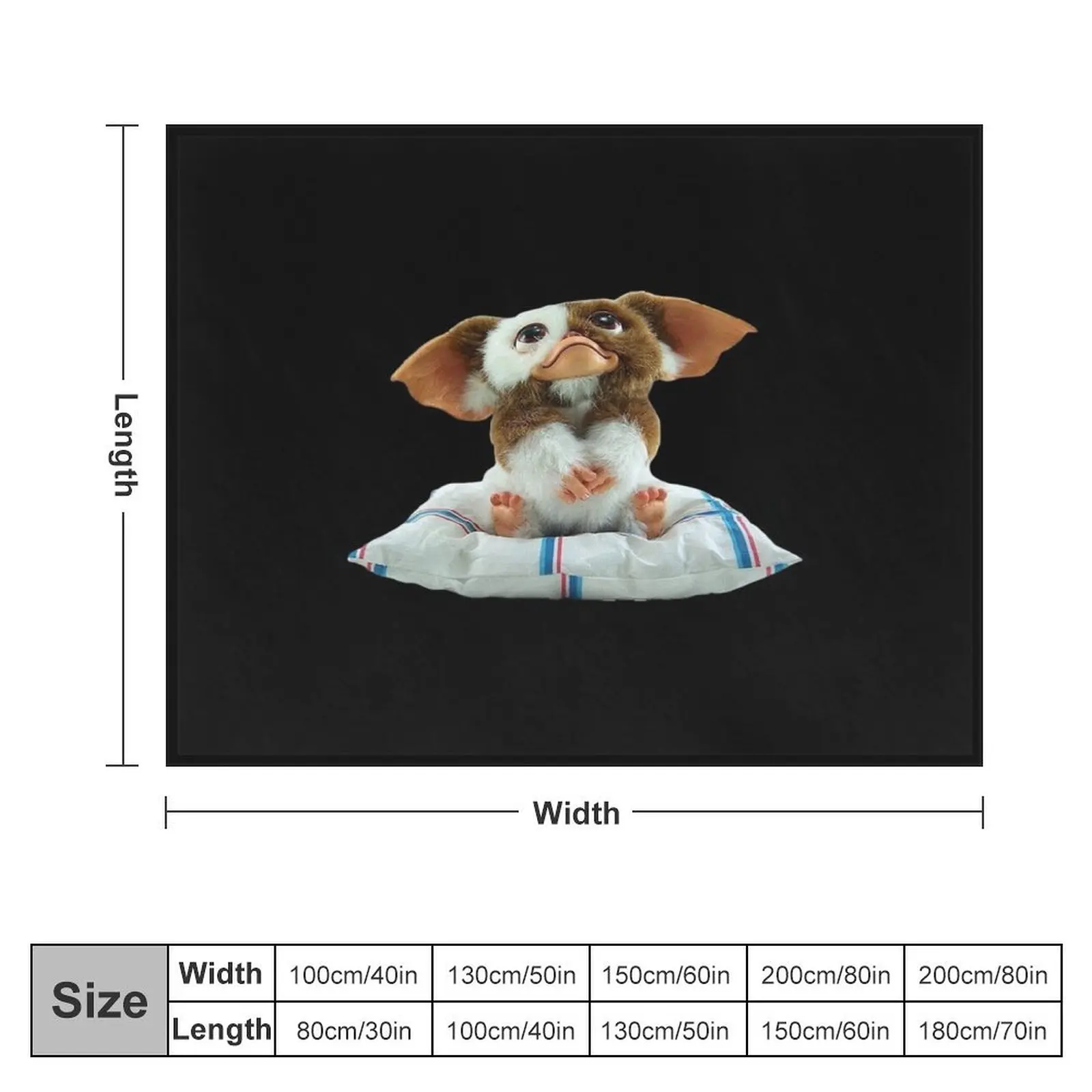 Gremlins gizmo Throw Blanket for winter valentine gift ideas Blankets