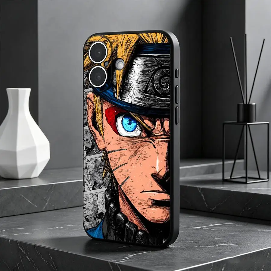Coole N-arutoS Cartoon-Hülle für Apple iPhone 17 Pro Max 13 Mini 11 X XS XR Air 14 16 7 8 17e 16e 15 Plus 12 Handyhülle