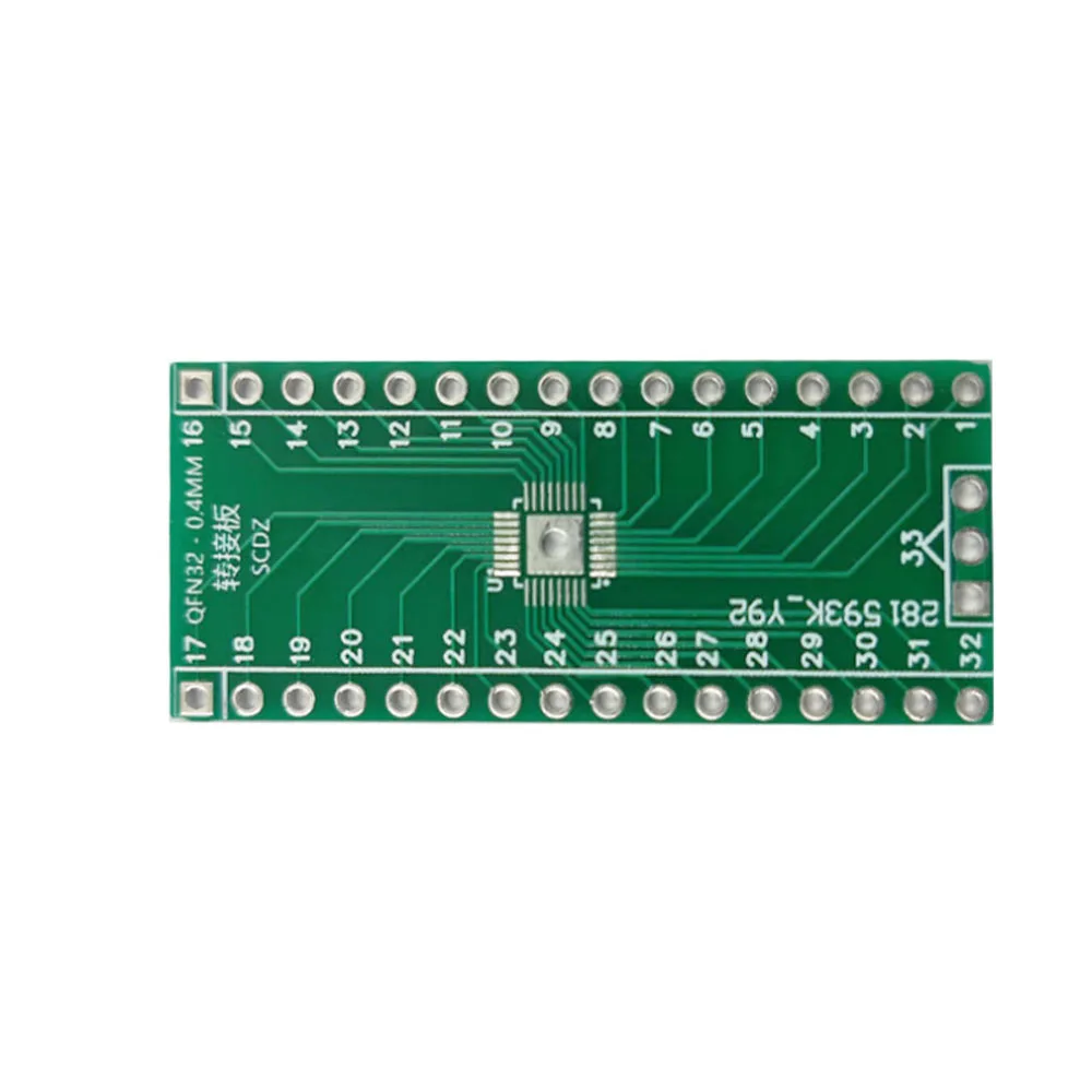 QFN32อะแดปเตอร์ Converter แผ่นแผ่น Patch SMD DIP ระยะห่าง0.4มม.Transfer Board