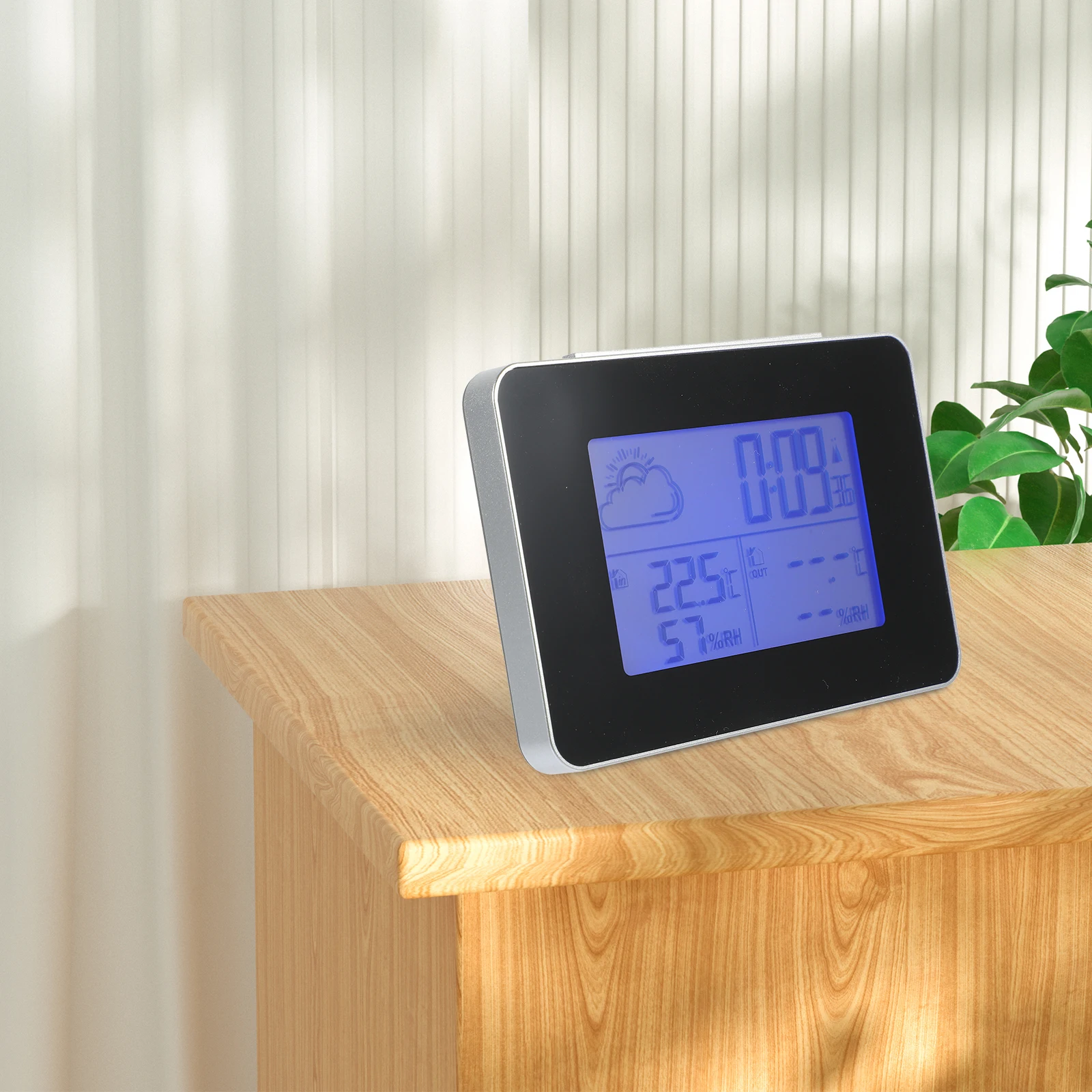 

Multi Function Weather Clock Electronic Alarm Temperature Humidity Calendar Moon Phase Barometric