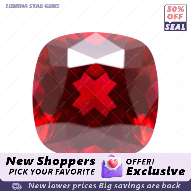 

Pigeon Blood Red Lab Created Ruby | Assorted Facet Cuts | Premium Gem for Jewelry Setting & Custom Design | Certification Option