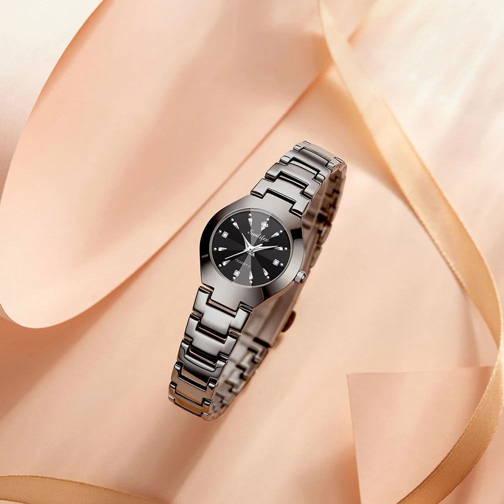 Orologio da donna Sunlifex orologio Casual da lavoro al quarzo impermeabile con diamante originale