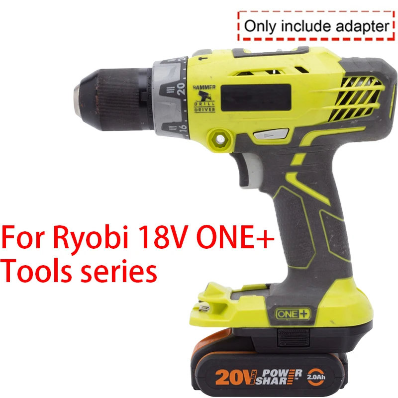 Adapter for Ryobi 18V ONE+ Li--ion tools to convert to Worx 20V 4PIN Li--ion battery adapter WA3551.1/WA3561/WA3516