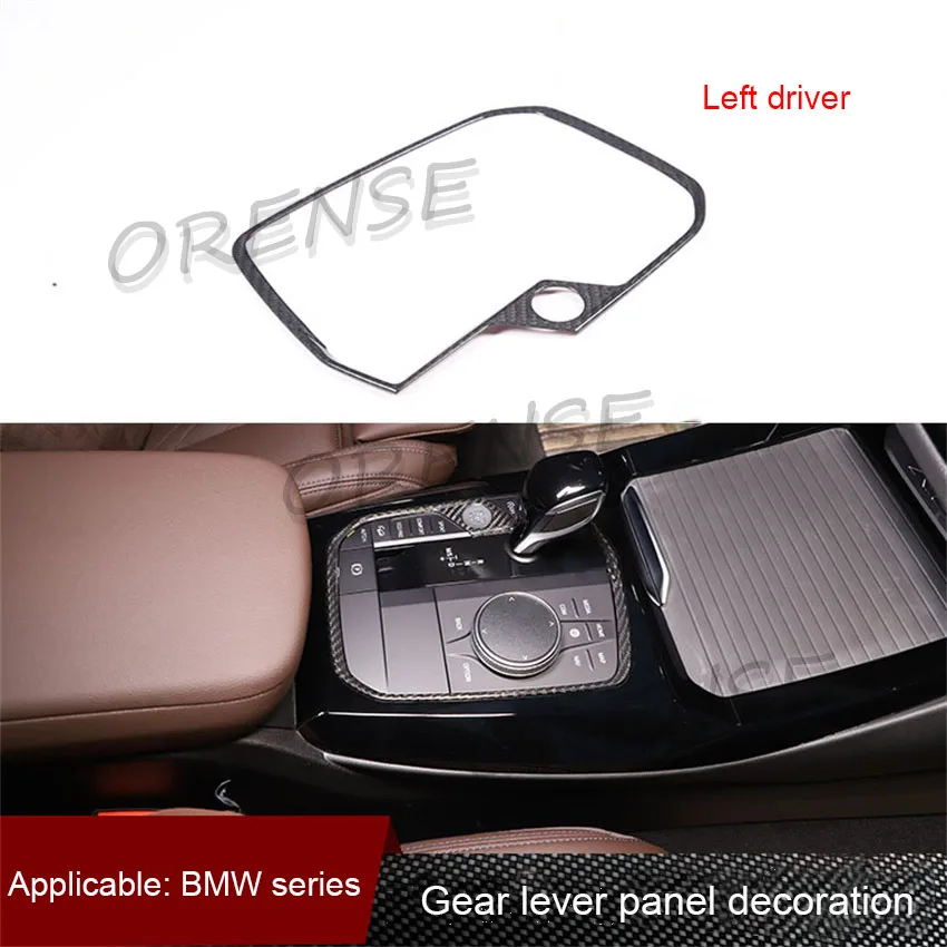 pour-bmw-serie-x3-x4-x5-x6-x7-i3i4-m2-m4-m8-2019-2024-panneau-de-commande-central-en-fibre-de-carbone-veritable-cadre-de-levier-de-vitesses-accessoires-de-voiture