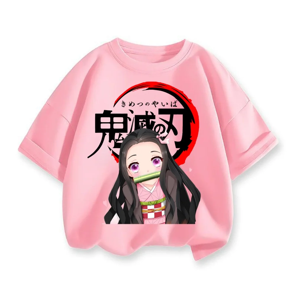 

Devil Killer T-shirt Children's T-shirt Tanjirou Kamado Pattern T-shirt Japanese Anime Manga T-shirt Street Top T-shirt