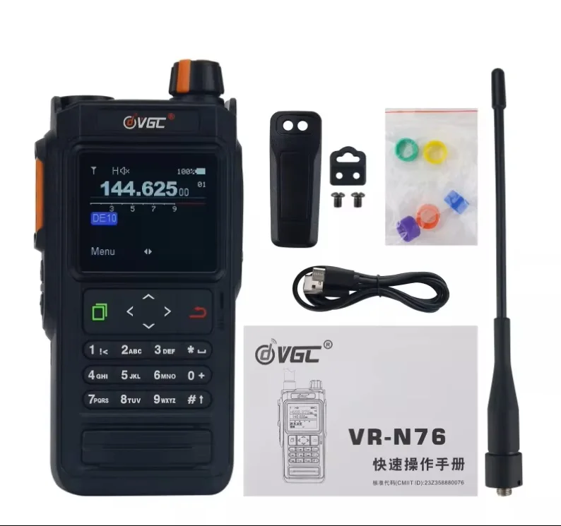 VR-N76 VHF UHF Dual Band Walkie Talkie With GPS Positioning IP67 Waterproof Bluetooth APRS Function FM Radio Outdoor Transceiver