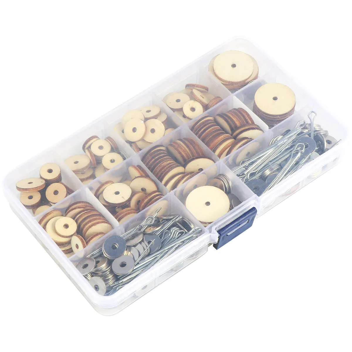 

90Sets Wood Joints Connectors Handmade DIY Bear Joint Bolt Rotatable Wooden Joints Accessories for Craft Making