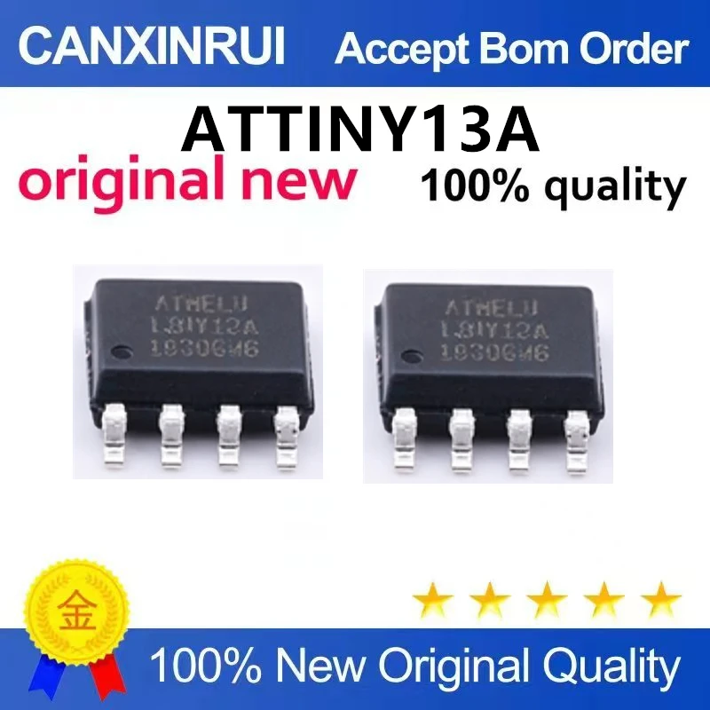 (5pcs-10pcs)Brand new original ATTINY13A-SSUR SOIC-8 chip AVR 8-bit microcontroller