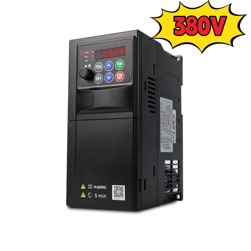 

Wolfpower Variable Frequency Drive, VFD Vector Inverter 220V Converter 0.75KW–4KW | 1 Phase 220V Input to 3 Phase Output