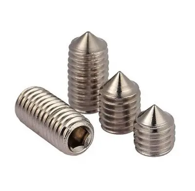 300Pcs Set M3 M4 M5 M6 Mix 304 Stainless Steel Grub Screw Cone Point Hex Socket