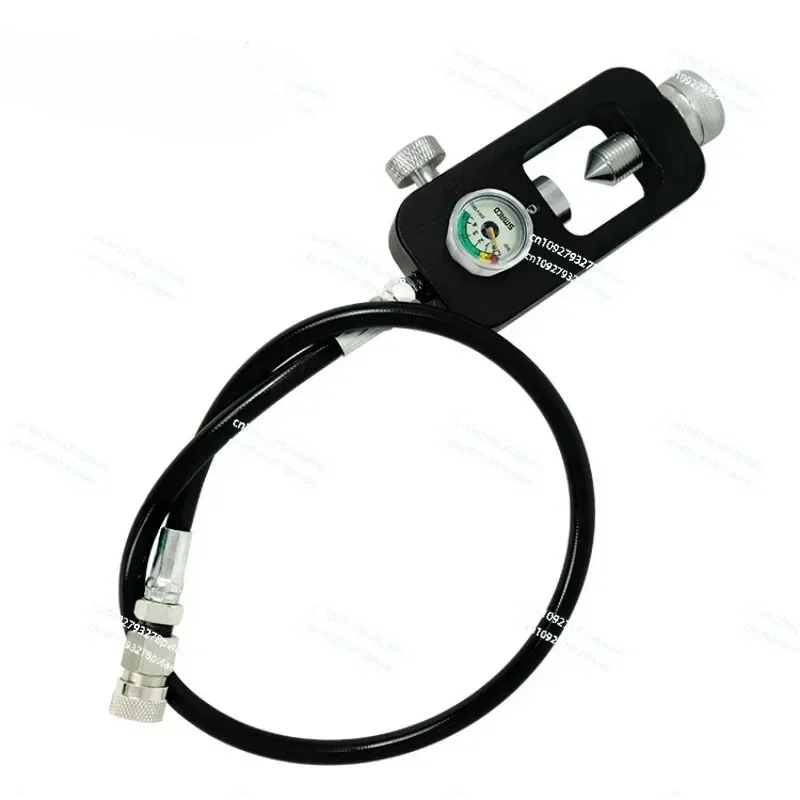 

new G5/8 male, large bottle air guide vial equipped with S-02 scuba adapter head