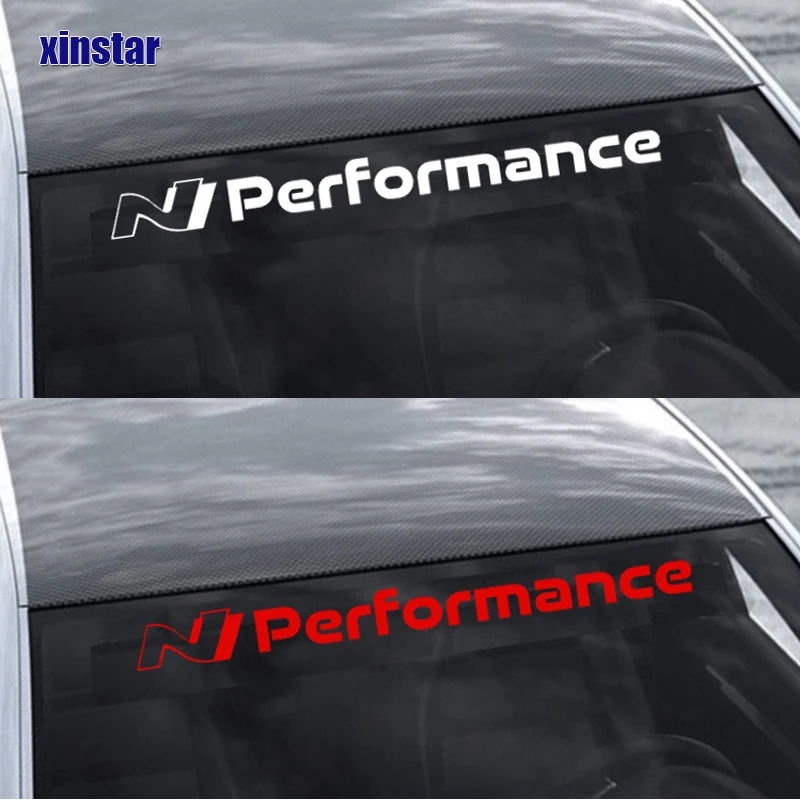 

N Perofermance Car Front Windows Sticker For Hyundai i10 i20 i30 i40 ix35 TUCSON Elantra SONATA GENESIS SOLARIS VEOSTER