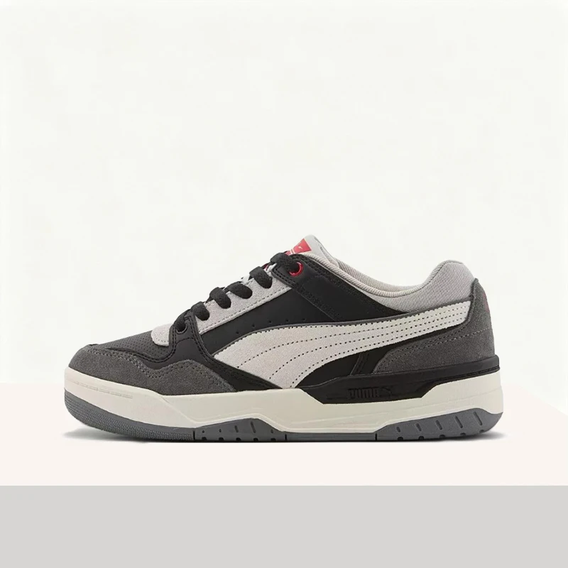 

Кроссовки Puma REBOUND Retro, стильные, универсальные, прочные, с амортизацией, дышащие, низкие (унисекс), черно-серые 400214-03