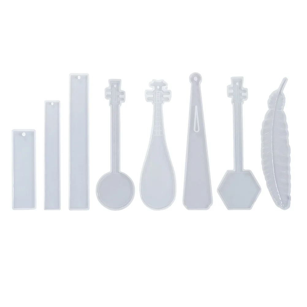 

Набор из 8 силиконовых форм для закладок: для литья из смолы, эпоксидной смолы, глины, для рукоделия, декора дома, с гладкими краями, легко извлекается