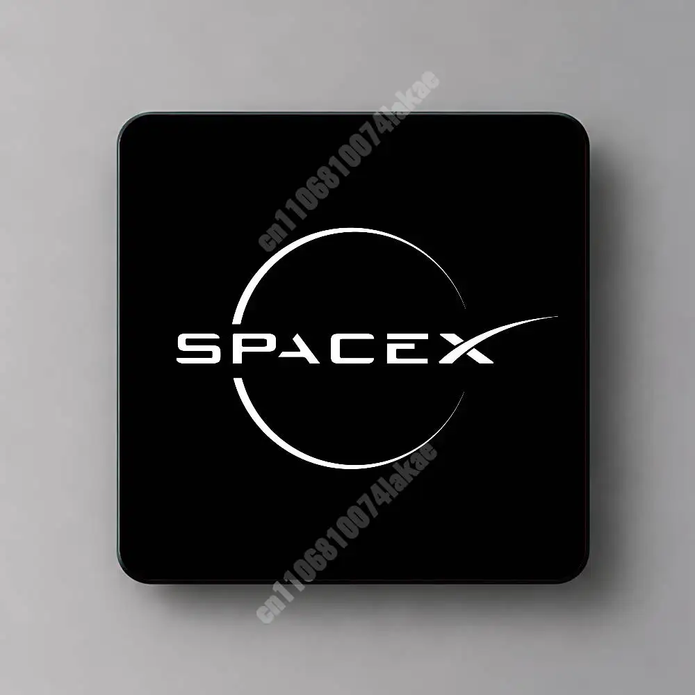 AI Geek Elon Musk SpaceX Space X Magnetic Sticker Reflective Fridge Decal for Metal Surfaces Magnet Sign