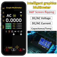 S500 Graphing Multimeter Smart Digital Multimeter 20k Count Voltage Waveform Recorder 1000V/10A 360° Flipping Screen Multimeter
