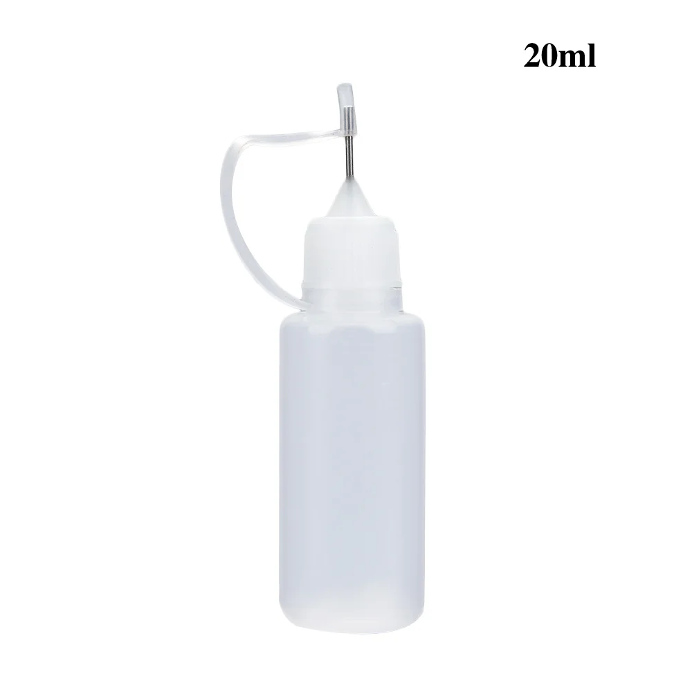 

Portable Plastic Transparent Refillable Bottle Squeeze bottle Needle Tip Empty Dropper Bottles