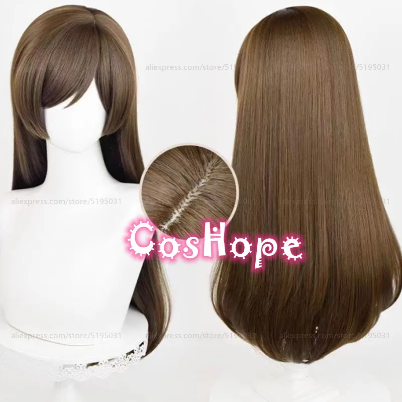 Momozono Nanami Cosplay Wig 70cm Long Straight Brown Wig Cosplay Anime Cosplay Wigs Heat Resistant Synthetic Wigs Hair