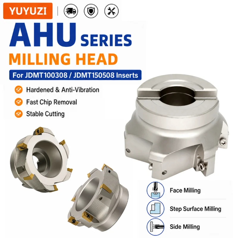AHU10/15 Anti Vibration Milling Cutter AHU 90° High Speed Shoulder Milling Cutter for JDMT100308 JDMT150508 R0.8 Shoulder Insert