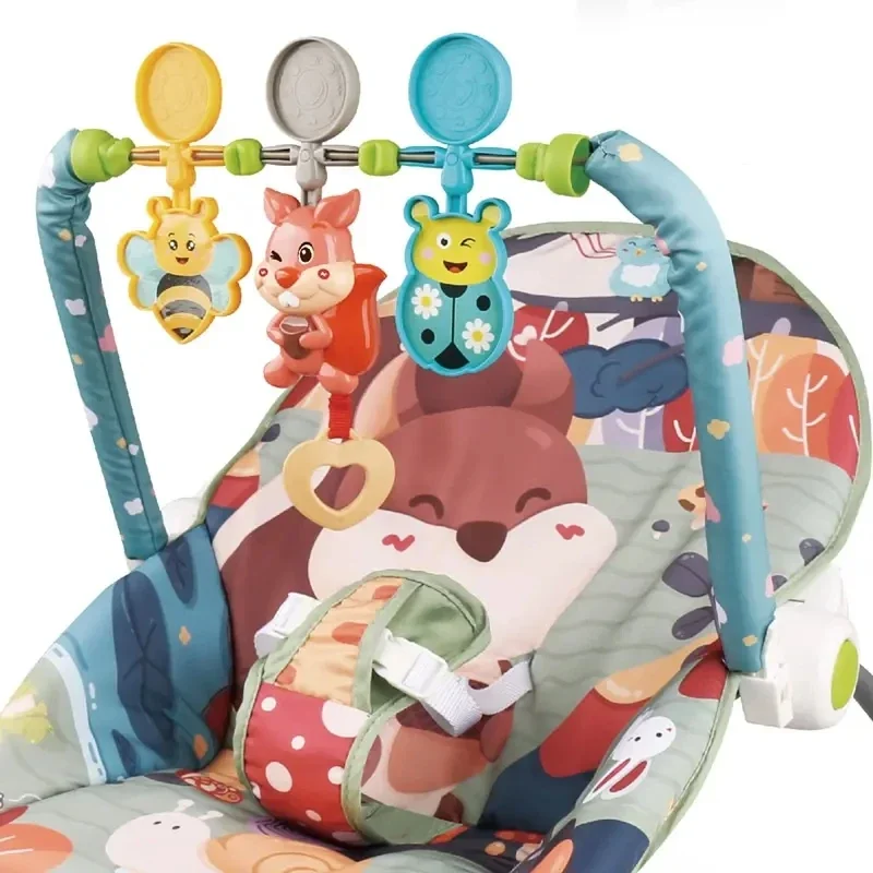 Baby Rocking Chair Baby Recliner Suitable for 0-3 Years Old Baby Multi-functional Portable Baby Sleep Magic