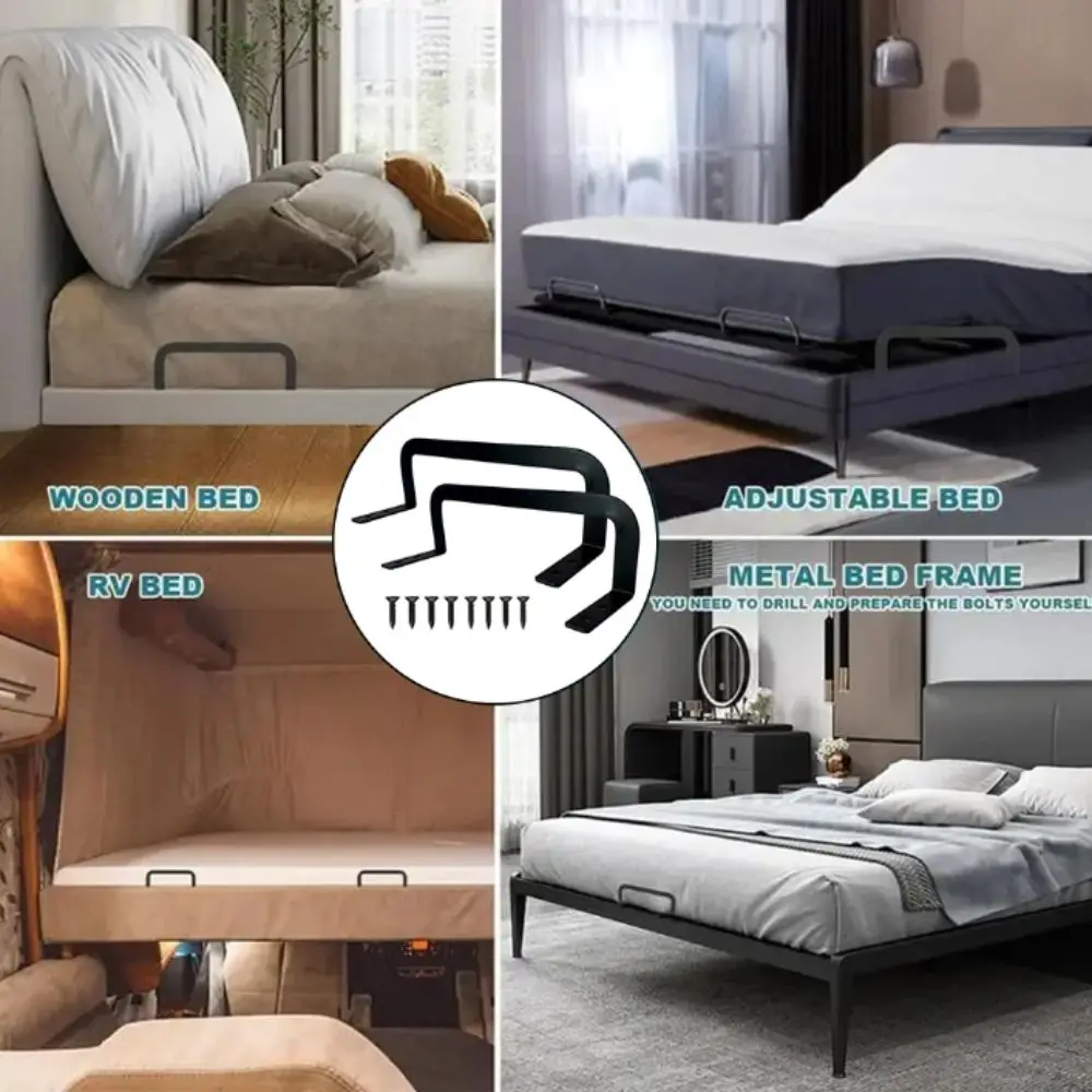 Adjustable Mattress Retainer Bar Anti Slip Durable Mattress Stopper Fixing Bracket With Screw Slide Stopper Soft Bed