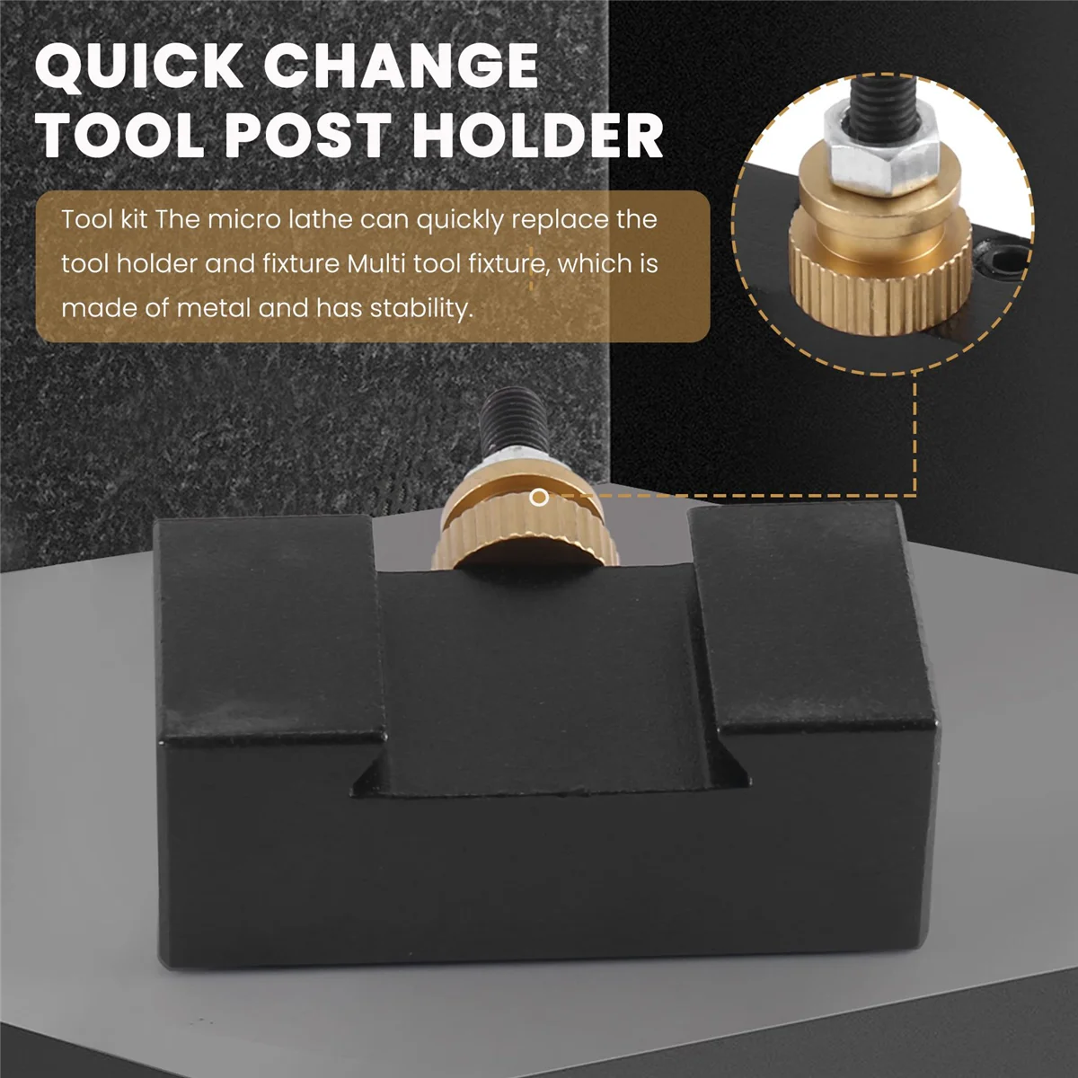 

ABFW 6PCS Tooling Package Mini Lathe Quick Change Tool Post & Holders Multifid Tool Holder