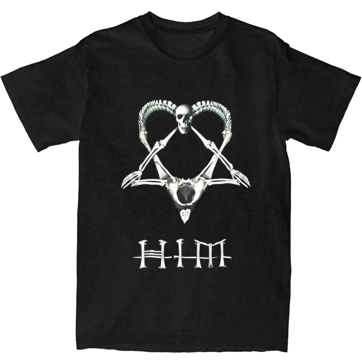 Lui Band Ville Valo Heartagram Love Metal T-shirt Estate Streetwear T-shirt Trend T-shirt per donna T-shirt a maniche corte