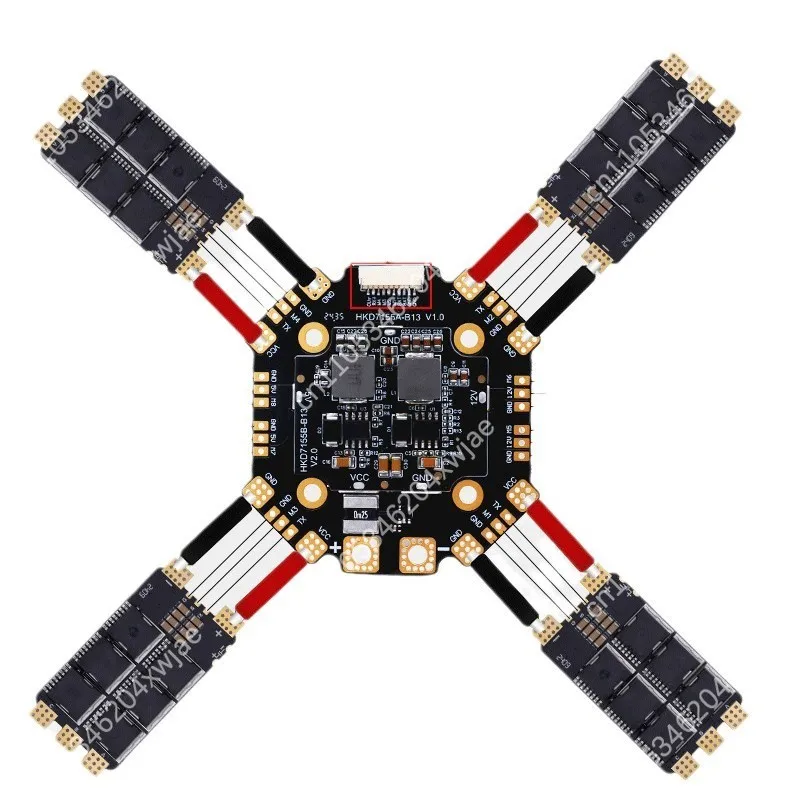 Hicopter 120A 12S 4-Axis لوحة توزيع الطاقة 5 فولت/12 فولت المزدوج BEC FPV أجزاء الطائرة بدون طيار ESC