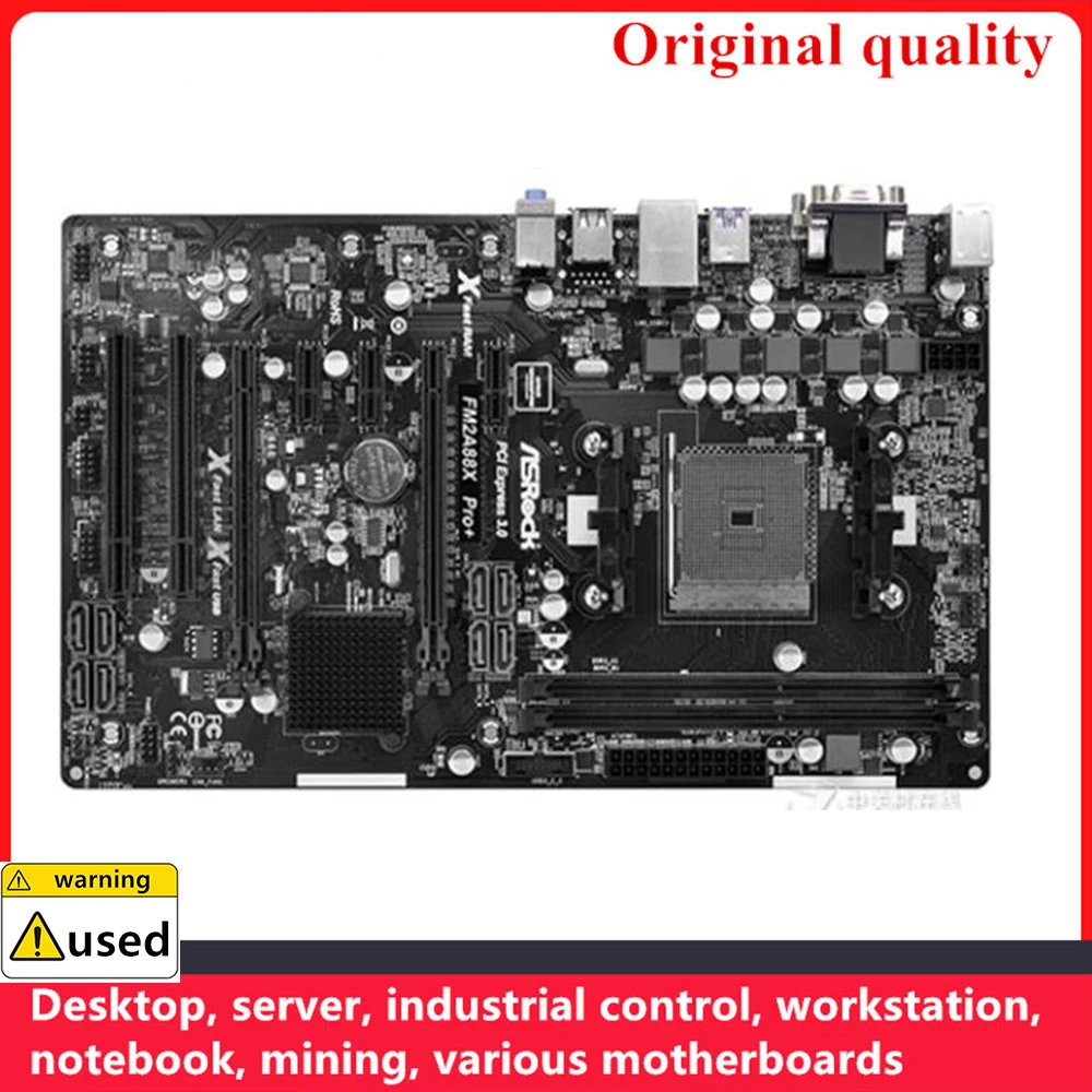 

Used For ASROCK FM2A88X Pro+ Motherboards Socket FM2 FM2+ DDR3 32GB For AMD A88X A88 Desktop Mainboard SATA III USB3.0