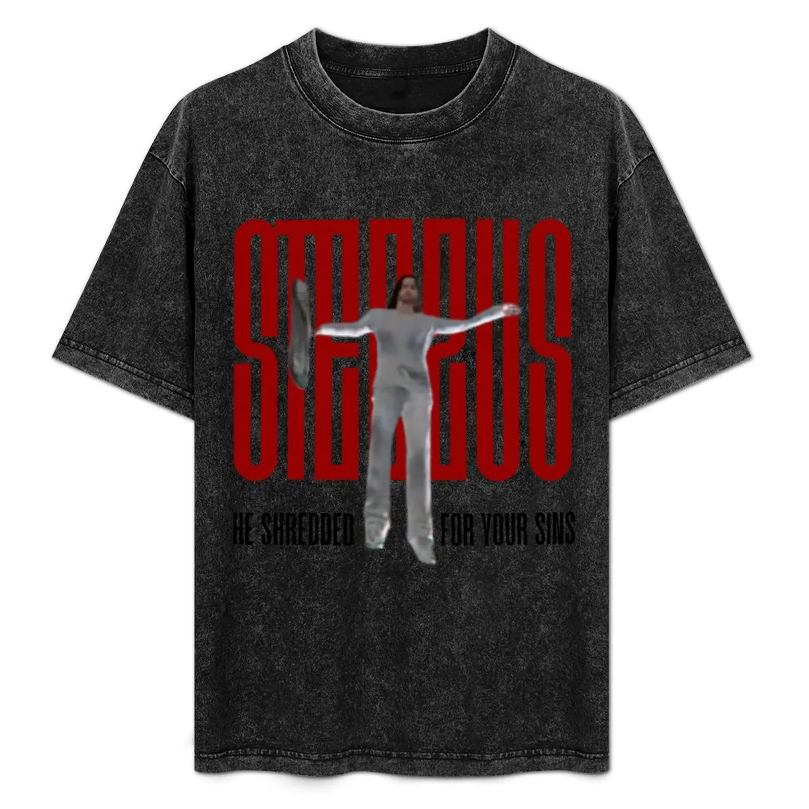 

Steezus Christ T-Shirt Minimalist Plain Crew Neck T-Shirt