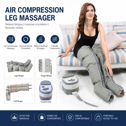 Electric Breathable Air Compression Massager Circulation Pressure Power Legs Massager Arm Cuff Elderly 4 Airbag Loop Kneading