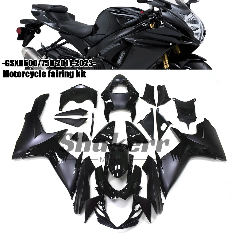 New Abs Motorcycle Plastics Fairing Kit Injection Mold Bodywork Panel Kit Fit for Suzuki Gsxr600 Gsx-R 750 2011-2023 K11 Black