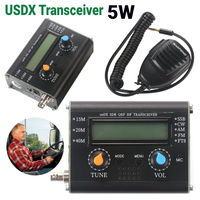5W USDX Transceiver with Mic 3-Band All Mode HF Transceiver Radio Transceiver Supporting 15M 20M 40M Bands