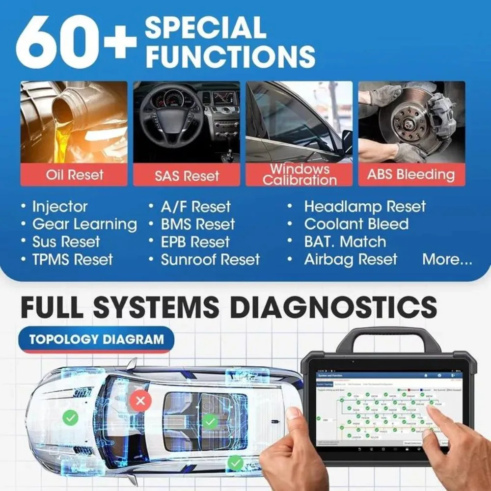13-Inch 2026 X431 PAD VII with SmartLink C ECU programming and coding automotive diagnostic tool, 2-year free update
