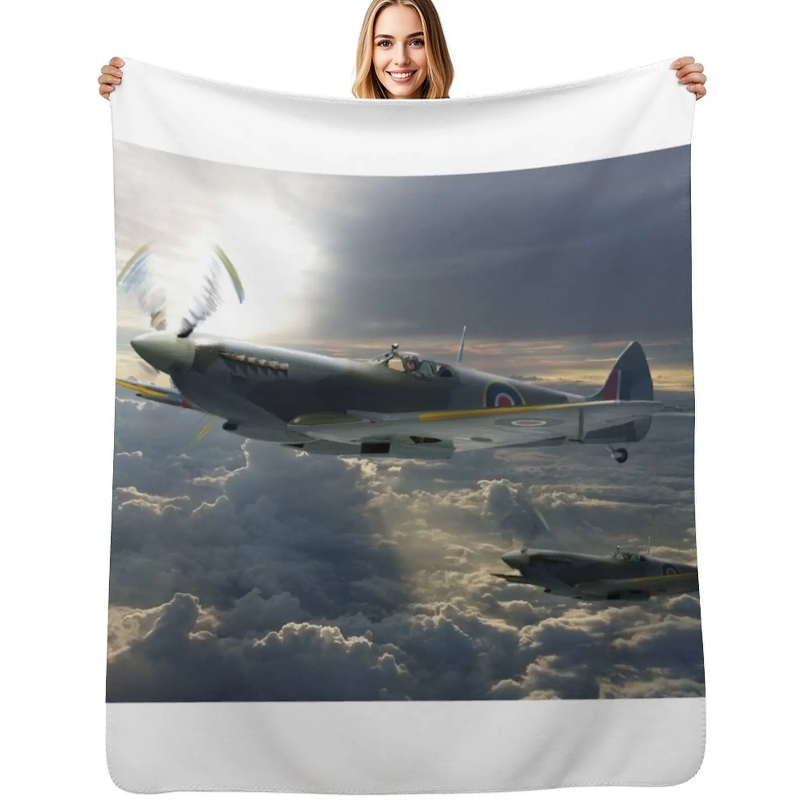 

Spitfire Throw Blanket Cozy Warm Blanket for Bed Room Decor