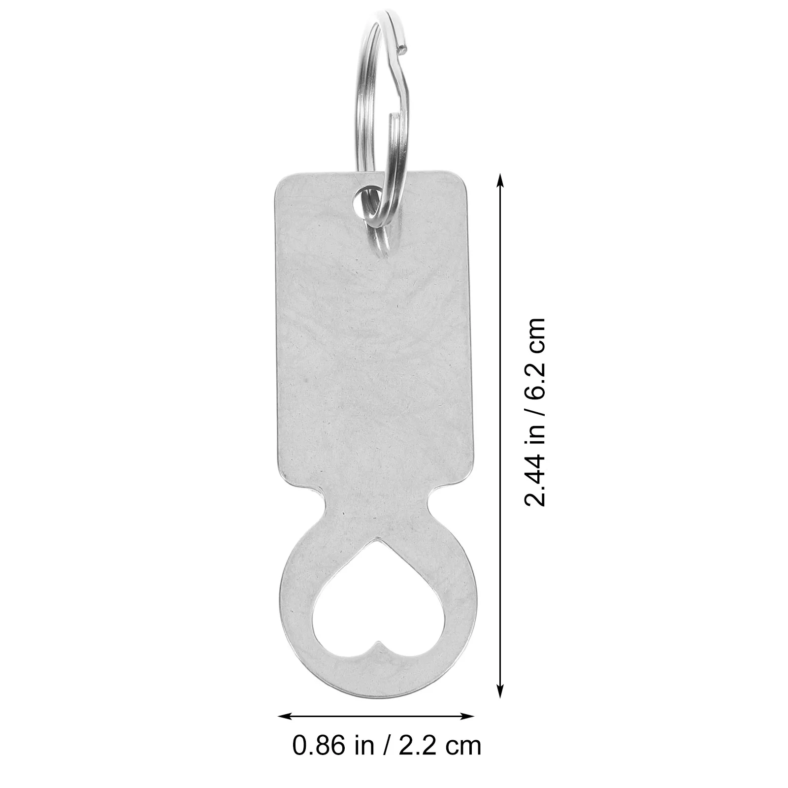 Token per carrello da 4 pezzi per portachiavi per la spesa con piccolo carrello portatile Go Carts Forniture Strumento in acciaio inossidabile