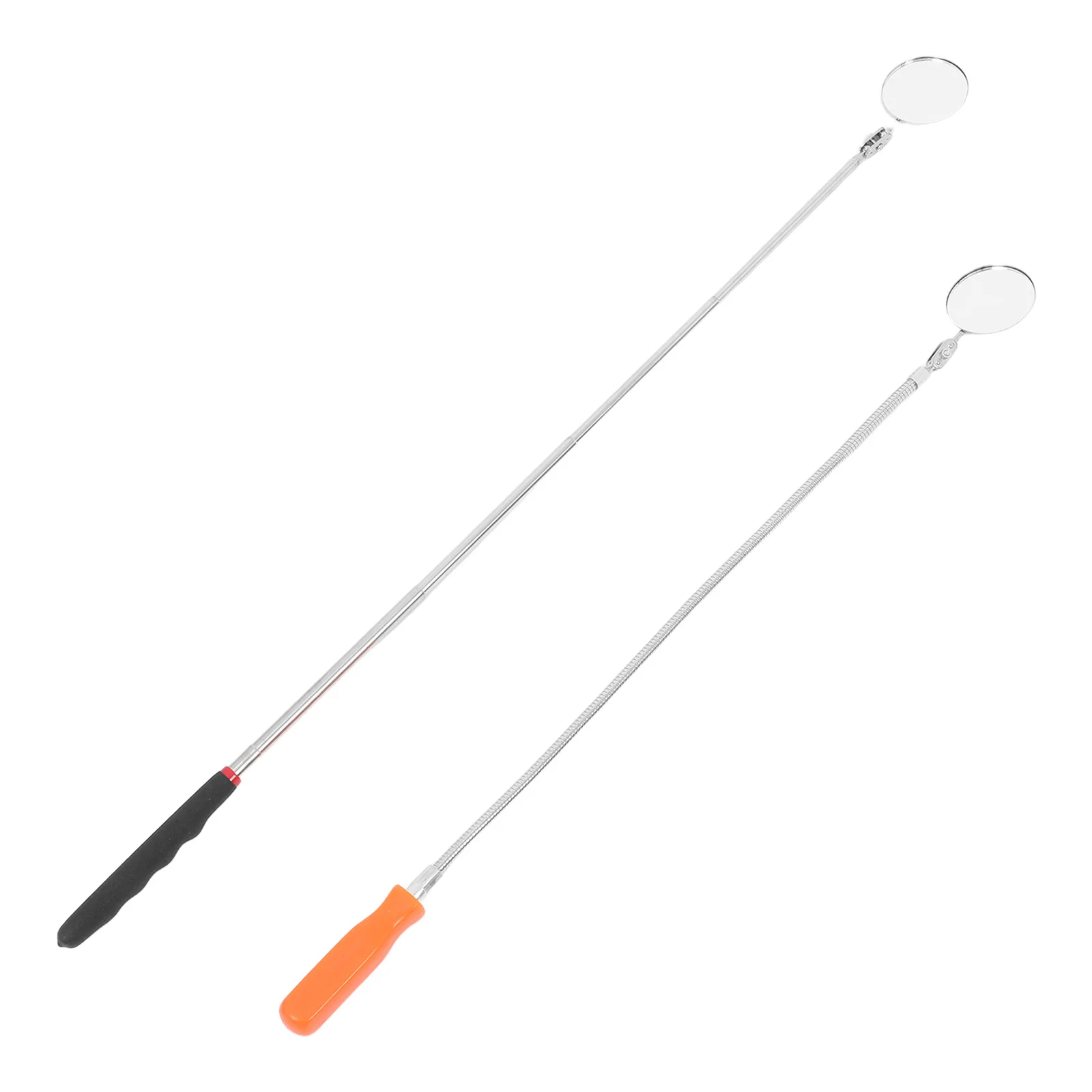 

2Pcs Extendable Flexible Inspection Mirrors Telescopic Automotive Repair Mirrors Car Vehicle Inspection Tool Mechanics