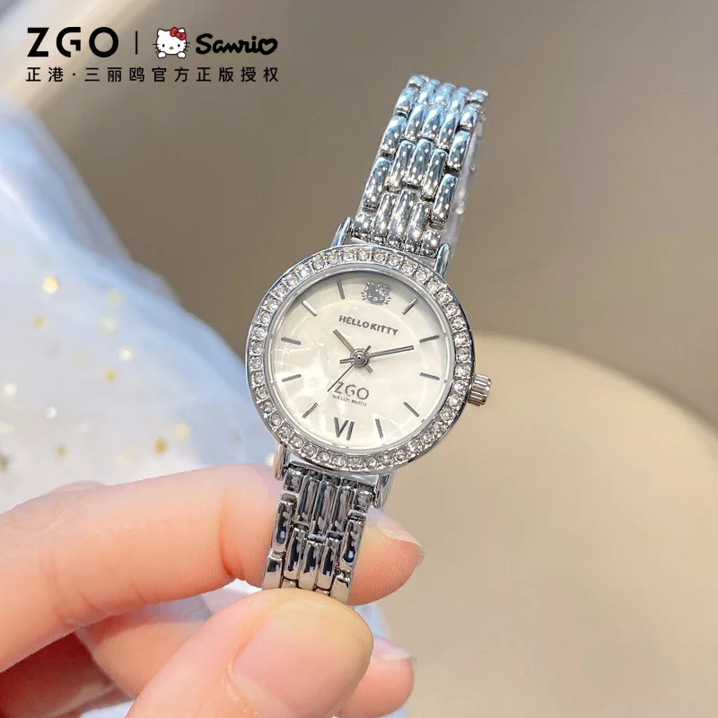 

Sanrio Watch for Female Student Simple Waterproof Light Luxury Retro Temperament Hellokitty Quartz Watch for Women