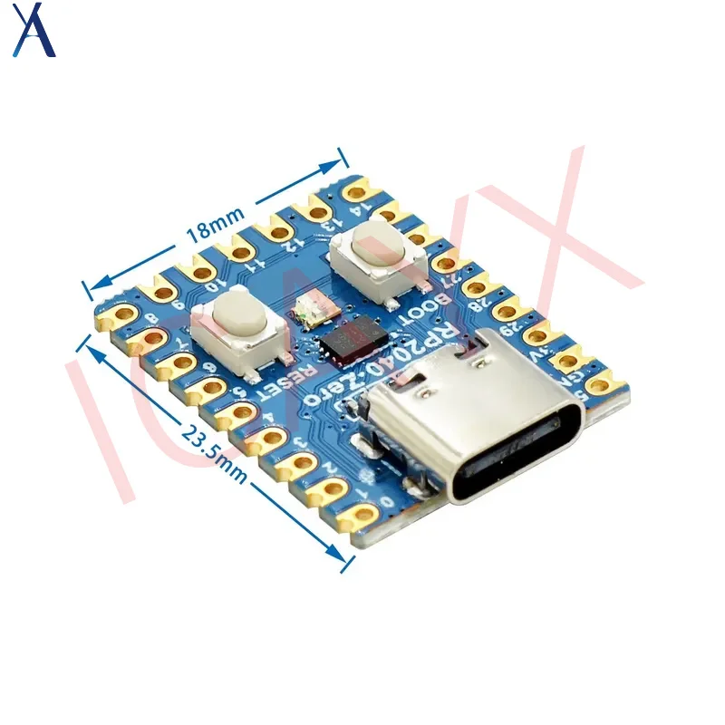 Para placa de desenvolvimento de microcontrolador Raspberry PI RP2040-Zero, placa-mãe PICO, processador dual core, microcontrolador mini