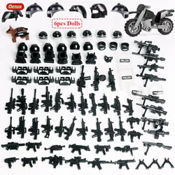 Oenux New Special Forces Army Military Building Block Mini Police Soldiers Figures With Motorcycle Model MOC Block Brick Kid Toy